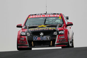 Garth Tander in the #2 Toll Holden Racing Team Commodore VE