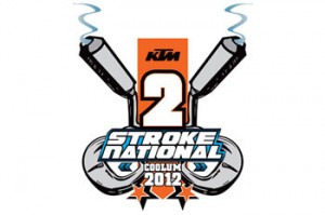 The logo for the KTM 2 Stroke National at Coolum