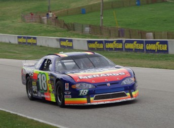 Wisconsin native and Sprint Cup driver Paul Menard took victory in a lower level NASCAR race at Road America in 2001