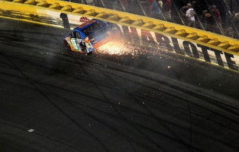 Kyle Busch crashes out in Charlotte