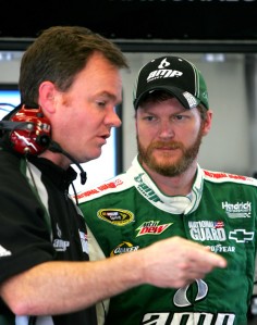 Dale Earnhardt Jr and crew chief Lance McGrew are working hard on getting the biggest name in the sport back to the top