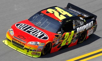 The famous #24 Dupont Chevrolet of four-time Sprint Cup champ Jeff Gordon