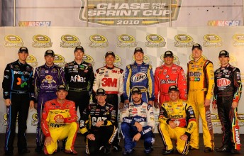 The 12-driver field for the 2010 Chase for the Sprint Cup
