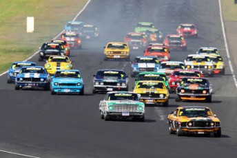 John Bowe leads the field at Eastern Creek last year
