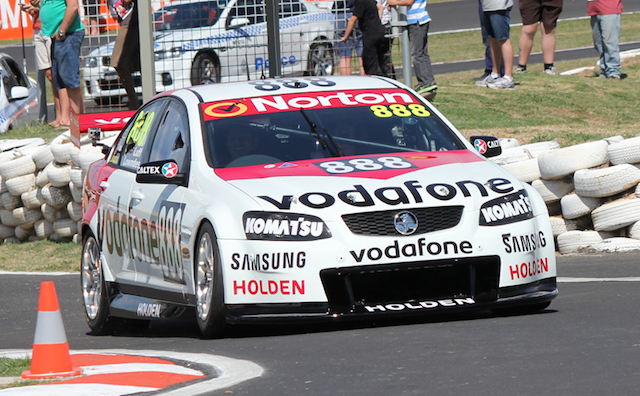 Craig Lowndes campaigned a Peter Brock tribute to much fanfare in 2012