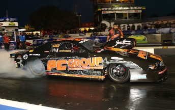 Jason Grima heads the Pro Stock field after one qualifier