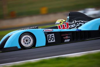 James Winslow won the opening race of the Australian Sports Racer Series, smashing the existing lap record along the way