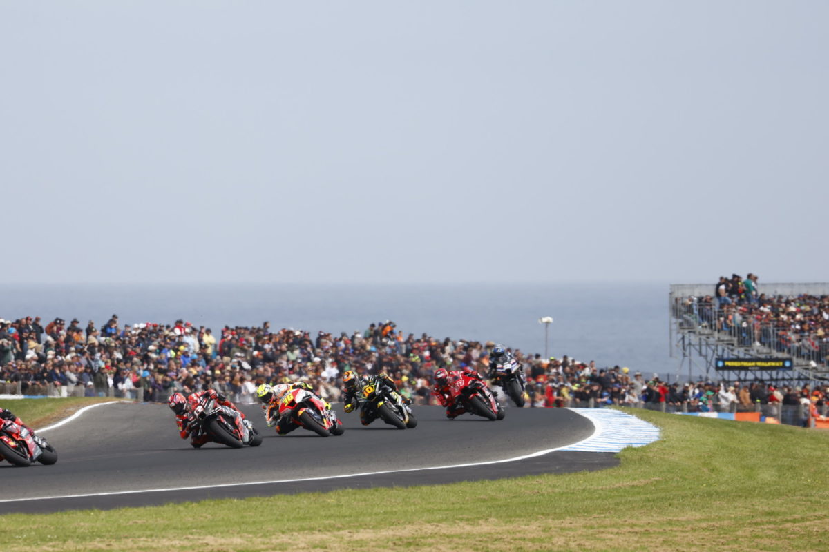 A big Saturday crowd turned up at the Phillip Island MotoGP event. Image: Ross Gibb Photography