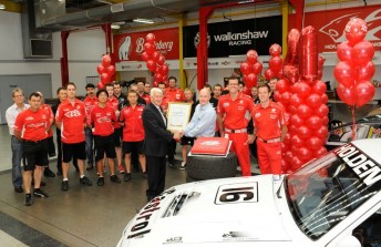 The Toll Holden Racing Team at its Clayton, Victoria workshop today