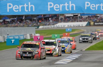 James Courtney leads down Barbagallo
