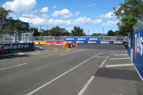 The run between Turns 12 and 13 (Armor All Corner and Telstra Corner), also the final two corners on the circuit, is short so look for cars to fade wide out of T12 out to the outside wall and try to make this part one big left-hand sweep