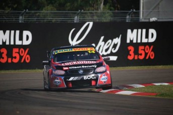 Fabian Coulthard scored pole position for Race 21 in Townsville