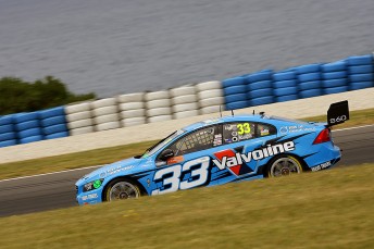 Scott McLaughlin secured his third win of the season in Race 33 