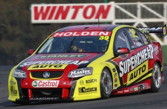 car Russell Ingall at Winton today