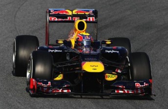 Mark Webber in the updated RB8