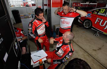 Michael Caruso, Lee Holdsworth and engineer Richard Hollway