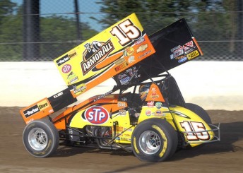 Donny Schatz kept his championship hopes alive with victory at Lernerville Speedway
