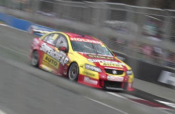 The Supercheap Auto Commodore of Russell Ingall at the Gold Coast last weekend
