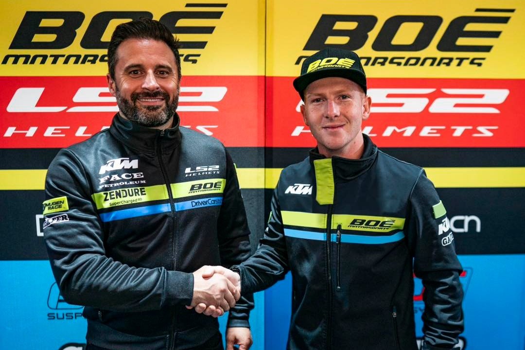 Joel Kelso (left) has secured a Moto3 seat again for 2024. Image: Supplied