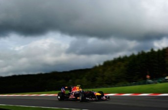 Mark Webber will start the Belgian Grand Prix from pole position in his Red Bull Racing RB6