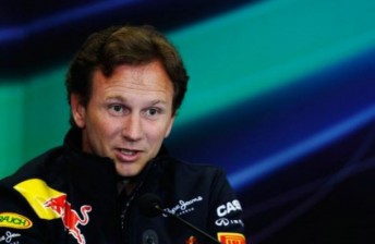 Team principal Christian Horner at the press conference