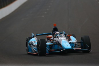 Alex Tagliani the best of the Honda runners to qualify for the 500
