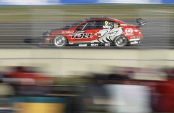 Garth tander on his way to victory at Townsville