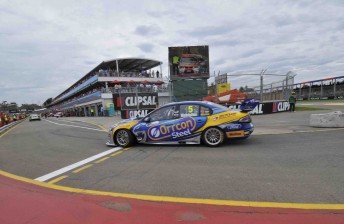The pit entrance at the Clipsal 500 Adelaide