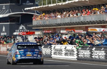 thumb Mark Winterbottom crosses the line to win at Darwin last year