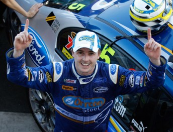 Mark Winterbottom is starring on and off the track