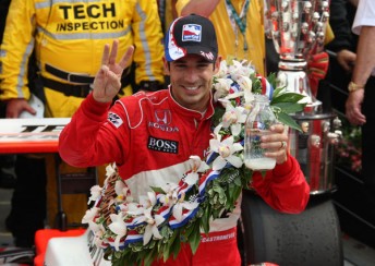 Helio Castroneves claimed an emotional third Indy 500 crown just weeks after being cleared of tax evasion charges