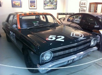 The XR GT today on display at the National Motor Museum at Bathurst. It was the first Falcon to conquer the mountain in 1967
