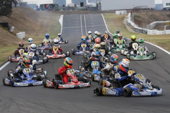 Huge fields have turned out for the opening round of the Australian Kart Championships