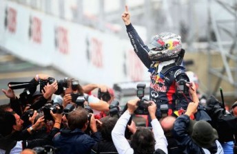 Sebastian Vettel locked up his third consecutive title at Interlagos
