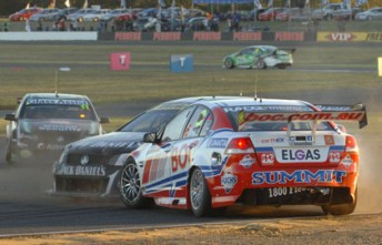 Todd Kelly and Jason Bright collided at Turn 6