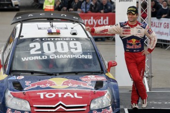 Sebastien Loeb basks in the glory of a sixth WRC crown after taking victory in Wales