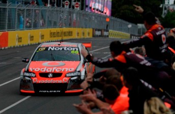 Jamie Whincup secured his third championship with TeamVodafone last December