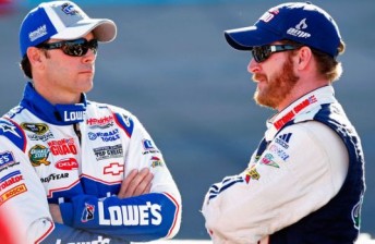 Jimmie Johnson and Dale Earnhardt Jr
