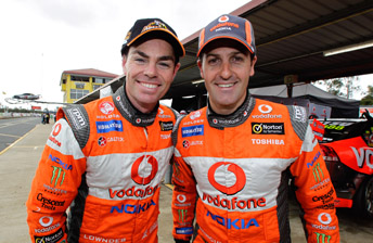 TeamVodafone stars Craig Lowndes and jamie Whincup