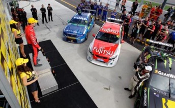 The Dunlop Series top three – Mostert, McLaughlin and Pye