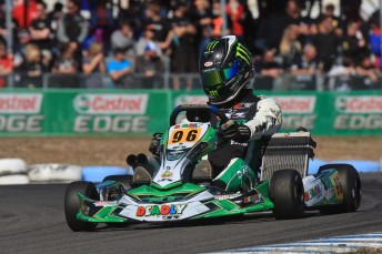David Sera was dominant at the Newcastle Castrol EDGE Stars of Karting event