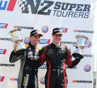 Richard Moore and Tim Slade secured the round victory at Hampton Downs. Pic: Neville Bailey