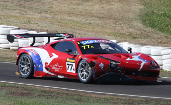 The damage to the AF Corse Ferrari. pic: motoractive