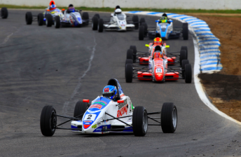 The Formula Ford field in action at Winton last weekend
