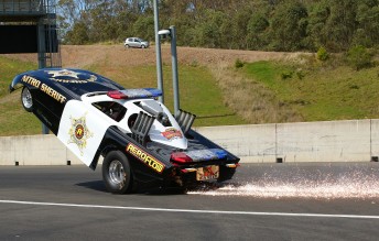 There was no shortage of action in the Nitro Funny Cars!