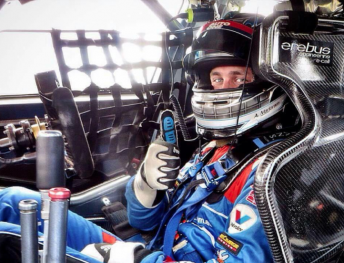 Adam Marjoram experienced his first taste of a  V8 Supercar at an Erebus Motorsport evaluation day at Queensland Raceway last year