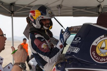 Nasser Al Attiyah took back at eight minutes