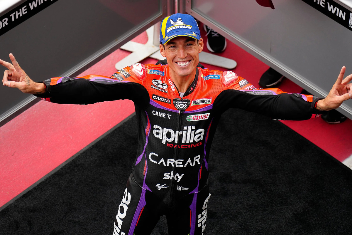 Aleix Espargaro rode the perfect race to seal his first MotoGP Sprint victory