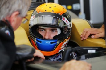 Matthew Brabham behind the wheel of the Andretti Formula E car 