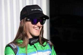 Chelsea Angelo at Winton on Monday. pic: CAMS